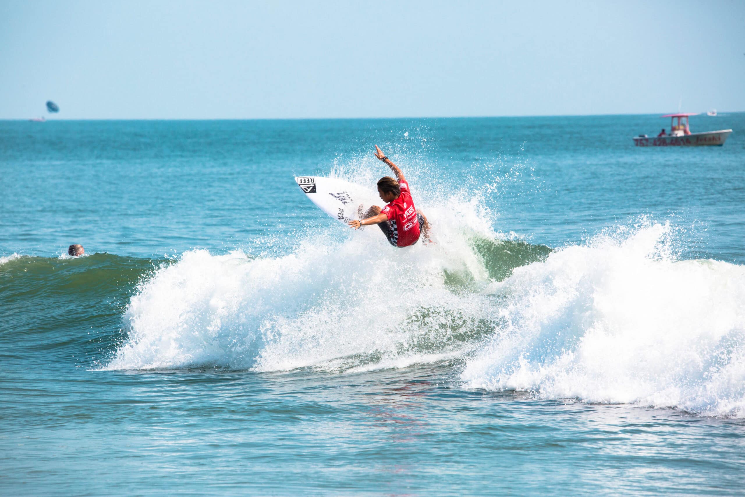 Surfer at 1st Street Jetty in Virginia Beach