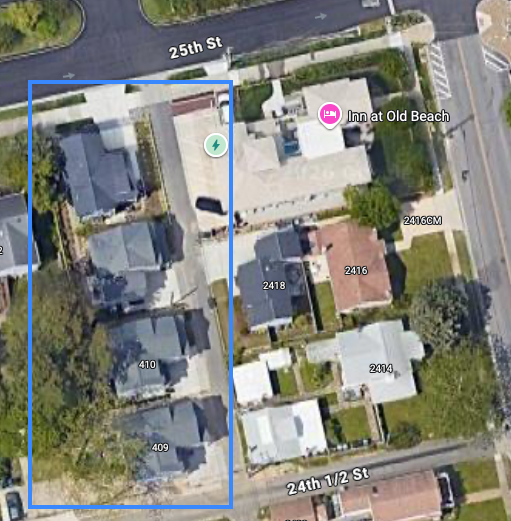 google maps 25th St houses